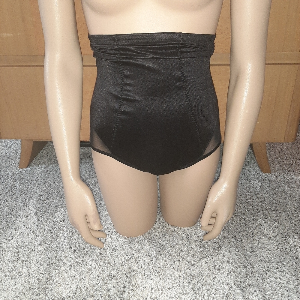 Ruby Ribbon High Waist Shaping Panty Brief, XL, Black New